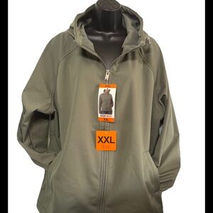NWT  32 Degrees Lady’s Full-Zip Softshell Hooded Jacket, Size: XXL, Green
